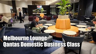 Qantas Business Class Domestic Melbourne Lounge 4k review