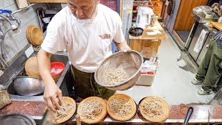 【尼崎】注文殺到ざるそばラッシュ！大将の驚異的なこだわりが炸裂する天ぷら蕎麦屋に密着丨Soba Noodles in Hyogo