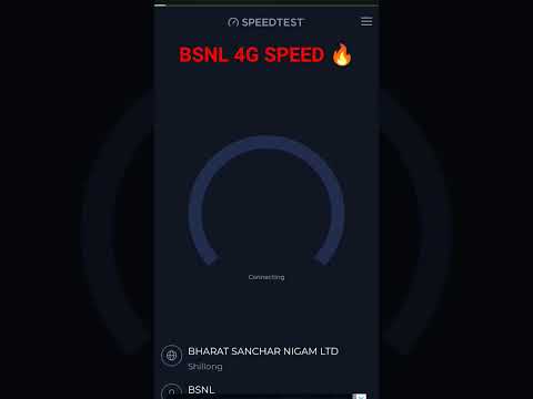 BSNL 4G SPEED TEST #bsnl#bsnl4glaunchdateinindia #bsnlspeedtest