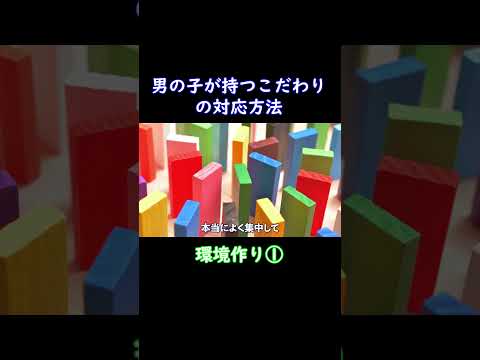 【環境作り①】男の子が持つこだわりの対応方法について３つのポイントを解説します！ショートver⑤ #子育てのしやすい世の中に #モンテッソーリ教育#男の子の育て方#shorts