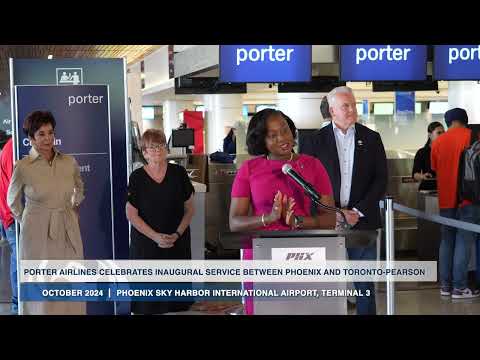 Porter Airlines celebrates inaugural service between Phoenix and Toronto Pearson