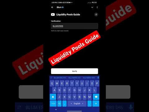 Blum Liquidity Pools Guide Answer | Blum Youtube code Liquidity Pools Guide