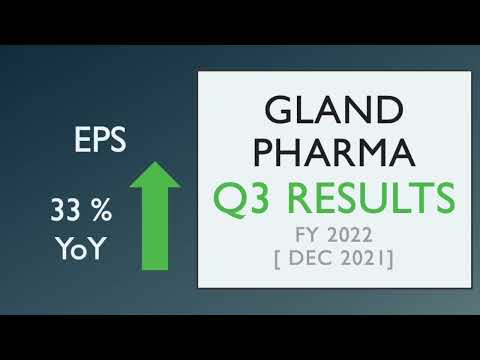 Gland Pharma Q3 Results 2022 | GLAND PHARMA Quarterly Results Analysis Q3FY22 Dec2021