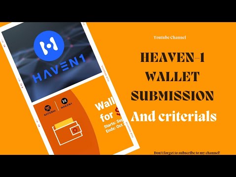 HEAVEN1 WALLET SUBMISSION / how to submit HEAVEN1 TESTNET  Wallet Address