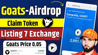 How To Withdrawal Goats Airdrop Token | Goats Airdrop Token Withdrawal | Goats Airdrop Stake Token |