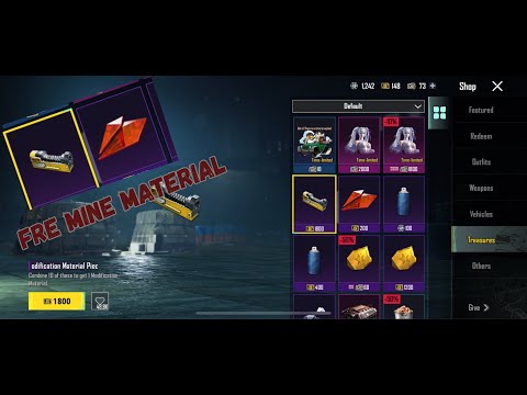 FREE MINE MATERIAL IN PUBG MOBILE 😱