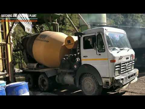 Batching and Crushing Plant with concreting in Switchyard Foundation || Likhu Hydropower