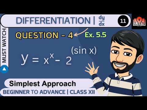 Differentiation Class 12 | Q.4 Ex 5.5 Class 12 maths | Class 12 Ex 5.5 Q.4 |