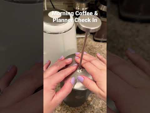 Make #coffee with me & #planner check in ☕️ #morningroutine #momlife #coffeeandplanners