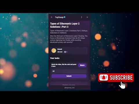 Types of Ethereum's Layer 2 Solutions | Part 3 | Tapswap Code