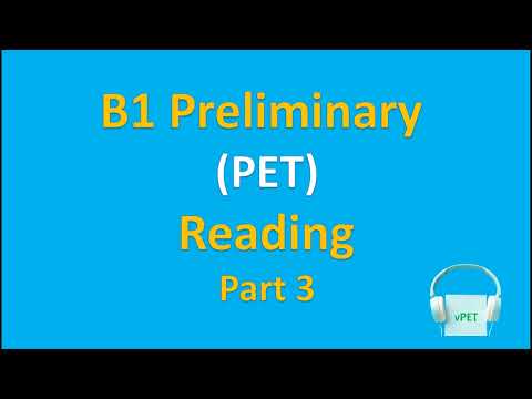 B1 Preliminary (PET) Reading Part 3 (Multiple Choice) with answers