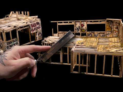 I Made Realistic Modern Construction Ruins out of Real Wood!