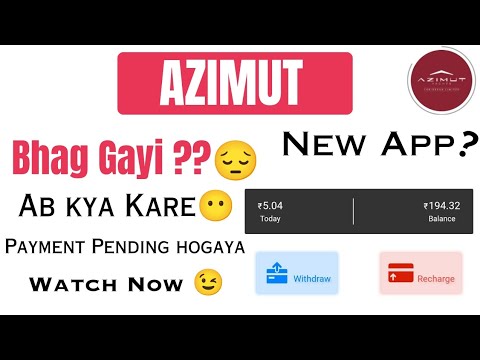 Azimut Bhag Gayi 😭 | Top 5 New Earning App | ₹1500 Withdrawal Proof | Azimut Earning App