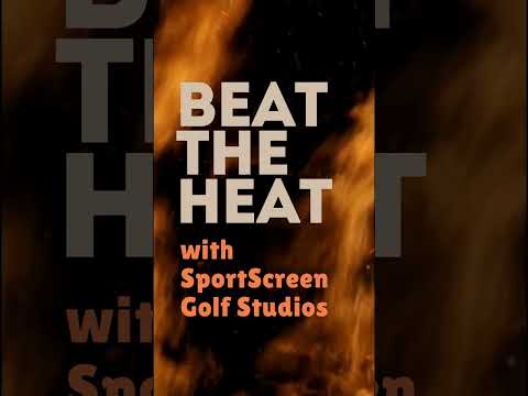 BEAT THE HEAT with a #GolfSimulator from @Par2Pro featuring #SportScreen #RetractableGolfStudios