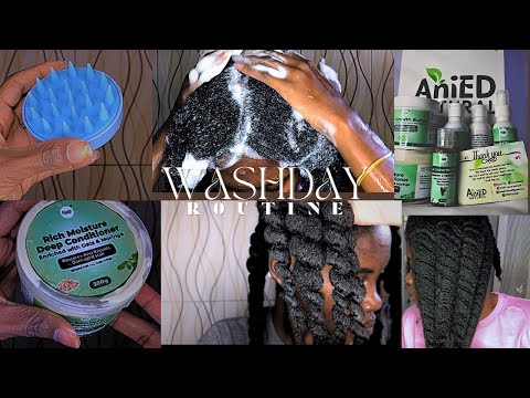 WASDAY ROUTINE for MEDIUM POROSITY | 4C HAIR start to finish