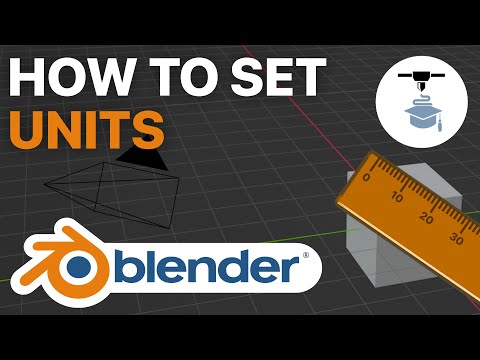 How to set units in Blender