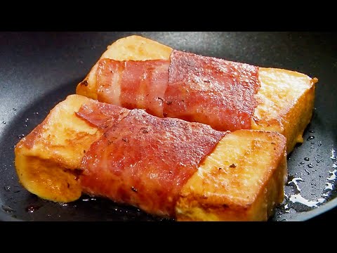 French toast bacon roll :: Good choice for breakfast or afternoon tea