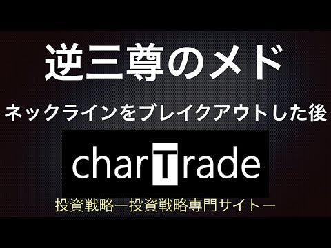 [動画で解説] 逆三尊のメド（ネックラインをブレイクアウトした後）｜charTrade（トレード手法）