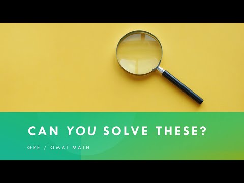 Can YOU Solve These Inequality Riddles? GRE / GMAT Math