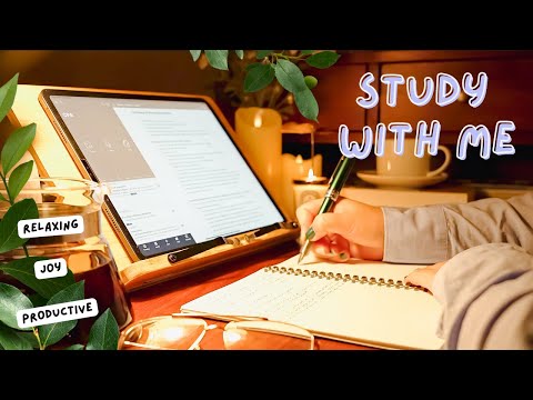 🌿 4-HOUR STUDY MUSIC PLAYLIST/ Relaxing Lofi / Cozy Evening Deep Focus Pomodoro Timer/ Study With Me