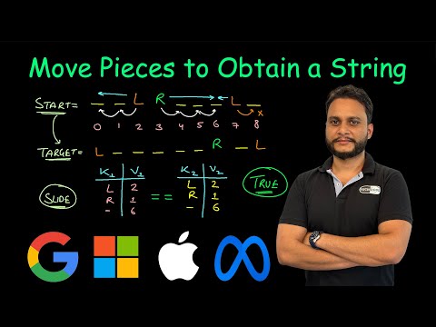 Move Pieces to Obtain a String | Leetcode 2337