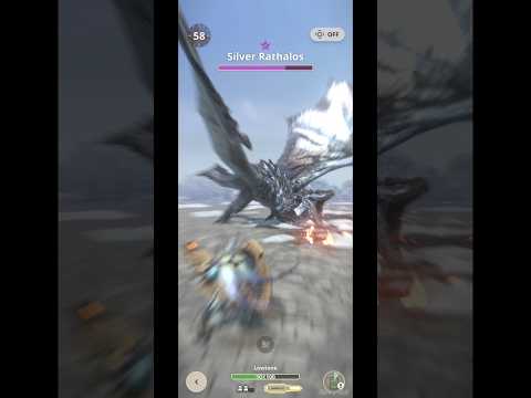 Monster hunter now-Silver Rathalos ⭐6 #gameandroid #shortvideo #mhnow #monsterhuntermobile #gunlance