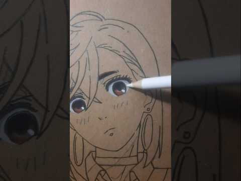 Dandadan Draw Momo Ayase Eyes #shorts #dandadan #momoayase #animedrawing #anime #okarun #animegirl