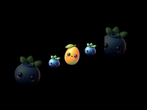 Funny Fruits Sensory Video Shorts #43 #highcontrast #BabySensory #babydiscovery #babyeducation