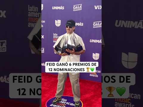 Feid el máximo ganador superó a Anuel