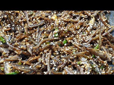 💜 Stir-fried anchovies  냉동실에 있던 국물용 멸치로 바삭바삭 맛있는 볶음 만들기💜