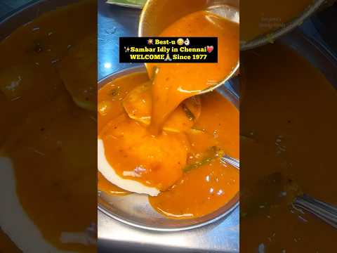 💥TWIST in END😂🙌🏻 46 years old Best-u Udupi style Sambar Idly😍 #chennai #trending #shorts #yt