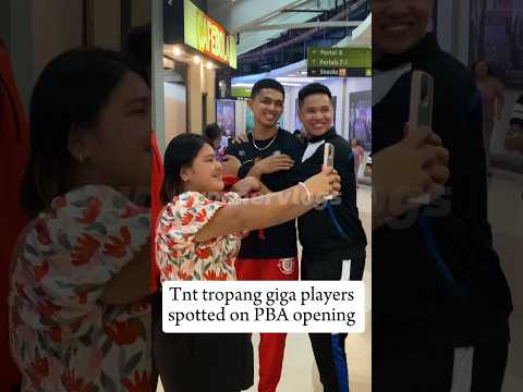 TNT tropang giga players spotted on PBA opening #TNT #PBASeason49 #TNTTropangGiga #PBA#rrpogoy