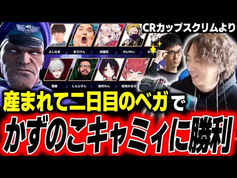 【CRカップスクリム】産まれて2日のベガで、かずのこキャミィに勝利してしまうどぐら【どぐら】【スト6】