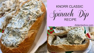 Knorr Classic Spinach Dip Vegetable Secrets Packet Recipe