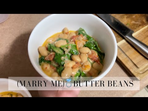 Marry Me Butter Beans | Cooking for my Fiancé | STACEYFLOWERS