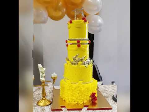 Beauty and the Beast Theme Quince Cake