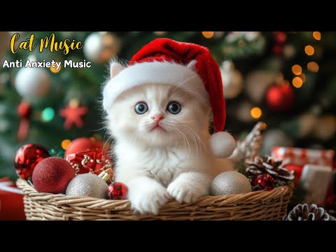 Holiday Piano Music For Cats To Sleep Deeply🎄Relaxing Music To Calm and Sleep Better Your Cats