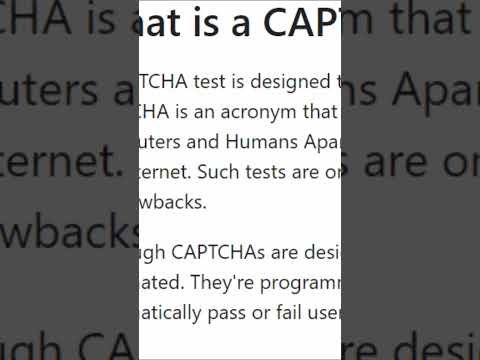 👆CAPTCHA'n Maalidha | What is CAPTCHA?