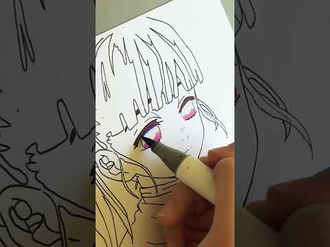 Drawing KANAO TSUYURI 😊 || Demon Slayer / Kimetsu no Yaiba #shorts #demonslayer