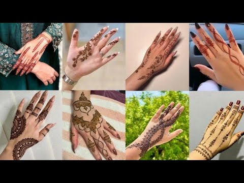 easy mehndi designs| beautiful mehndi design back and front hand | asan mehndi