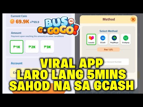 LARO LANG 5MINS,PAYOUT NA AGAD✅VIRAL FREE EARNING APP | FREE GCASH | BUS GO GO GO APP