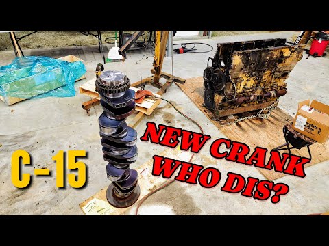 💰💰W900 C-15 Crankshaft and Engine Install     🧻