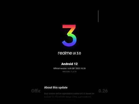 software update|| realme UI 3.0|| Android 12  #realme #update