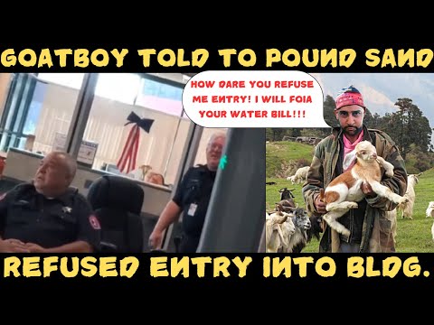 Frauditor Goatboy Demands Entry into County Building, Gets Denied & Roasted by Deputy—HAHAHA!