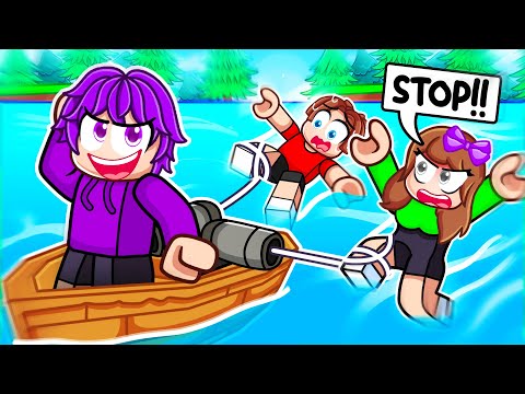 Trolling RANDOM PLAYERS in Roblox Build a Boat!