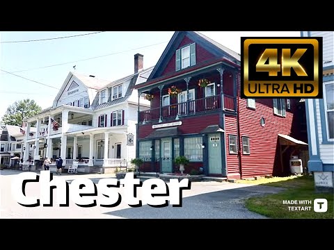 【4K】Chester Vermont - Main Street - Short Walk - July 2023