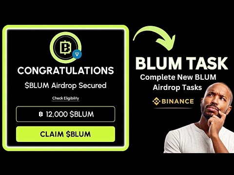 BLUM Airdrop - How To Withdraw BLUM To Ton Wallet will Awesome | Complete New BLUM Airdrop Tasks