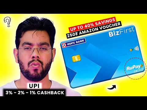 High Approval HDFC Biz First Rupay Credit Card with UPI CashBack!