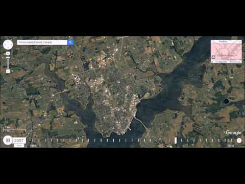 Charlottetown, PEI - Urban Sprawl Time Lapse