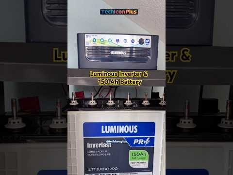 Luminous Inverter Eco Volt Plus 1050 & Luminous ILTT 18060 PRO 150 Ah Battery | Cabin